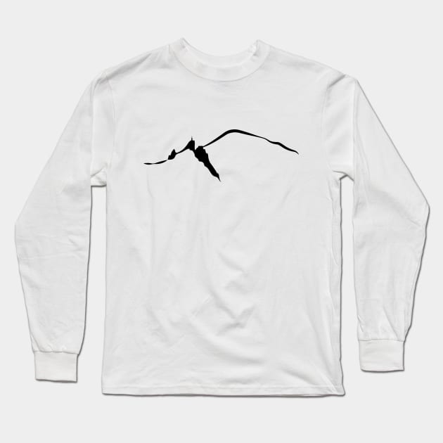 Chamonix Mont blanc et Aiguille du Midi leewarddesign Long Sleeve T-Shirt by leewarddesign